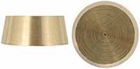 Knife Buttcap
15/16" tapered to 13/16",
25/64" thick turned brass Knife Buttcap
15/16" tapered to 13/16",
25/64" thick turned brass